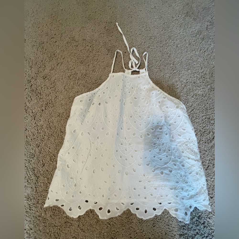 Hollister high neck blouse, ties in back